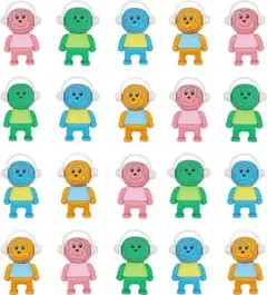 消しゴム 20個セット カラフル消しゴム パズル