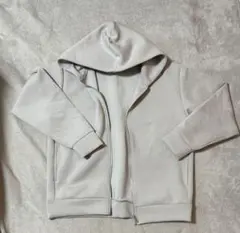 GU 白ジップパーカー