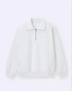 GU ヘビーウェイトスウェットハーフジッププルオーバー