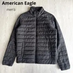 【アメリカンイーグル】ダウンジャケット 黒 メンズ S パファージャケット 冬服