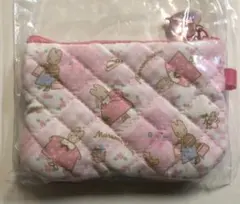 サンリオ キルトシリーズ シークレットミニフラットポーチ マロンクリーム