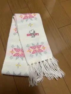 スヌーピー 花柄 マフラーサンリオ
