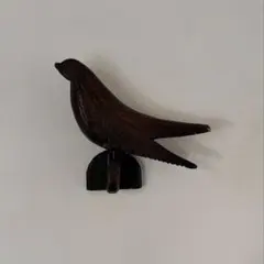 フランス　アンティーク　壁掛けオブジェ　木製　鳥