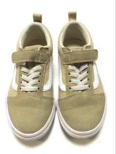Vans ベージュ スニーカー 18センチ　オールドスクール