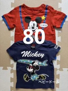 ベビー 80 Tシャツ ベビードール ミッキー まとめ売り