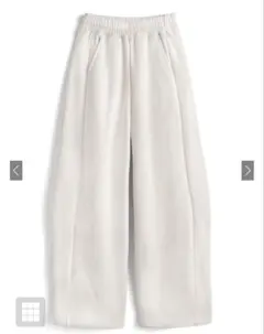 新品未使用⭐︎タグ付き GRL 裏起毛カーブラインスウェットパンツ［ru1330］