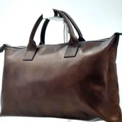 【美品 高級◎】ヴィアドアン ビジネスバッグ 本革 茶色 A4可 ブリーフケース