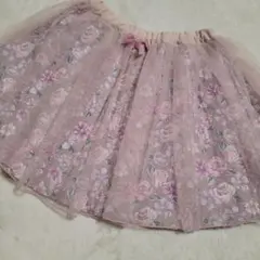 【美品】エニィファム　Anyfam　フワフワ花がら　130㎝