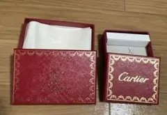 Cartier 赤 空箱　ボックス 2点セット