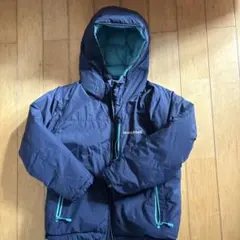 mont-bell ダウンコート ネイビー ターコイズ　130cm