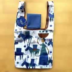 カルディ エコバッグ Helpers ブルー