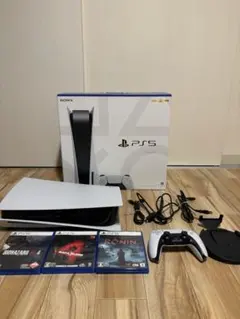 PlayStation5 CFI-1000A01 本体 初期型ソフト3本セット