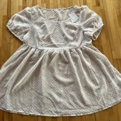 ペプラムドットチュニック