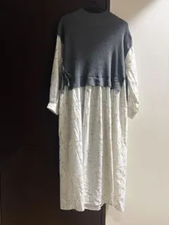 ニットシャツワンピース DRESKIP