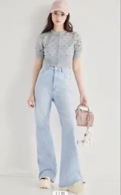 【snidel スナイデル】Sustainaブーツカットデニム