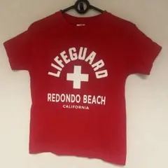 LIFEGUARD REDONDO BEACH Tシャツ レッド