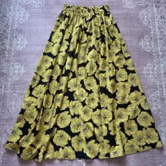 adapt retailing 花柄 ロングスカート マキシスカート ポケット付