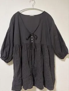 SM2 サマンサモスモス トップス　レース 七分袖 ブラウス　チュニック　春服