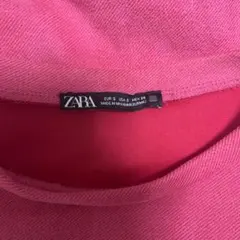 ZARA ピンク 半袖 ミニワンピース