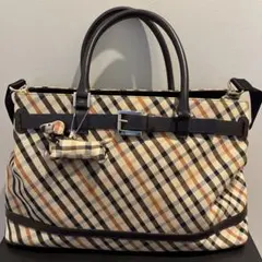 DAKS チェック柄 ハンドバッグ