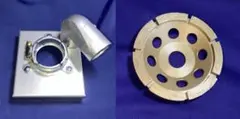 3面の研磨が可能になる、マキタ用集じんカバー100mm用とカップセット 