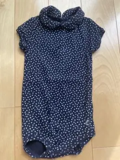 【新品未使用】プチバトー 水玉模様 襟付きロンパース