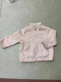 ベージュ フリースジャケット 80cm