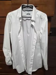 ORIHICA ホワイト 長袖ワイシャツ Lサイズ