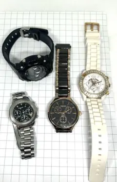 ヨ*ん様 メンズ腕時計 4本セット まとめ売りアンティークヴィンテージレトロジャのサムネイル
