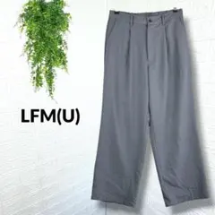 5861【LFM(U)】ローリーズファーム スラックス ワイド グレー L