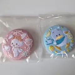 サンリオキャラクター 刺繍バッジ 2個セット ビスケット3