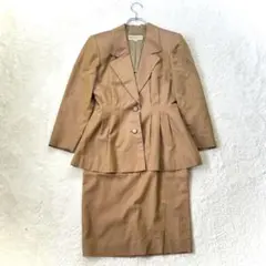 ハナエモリ/38/茶色/スカートスーツ/テーラードジャケット/春秋/フォーマル