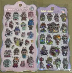 ラブブ ぷくぷくシール 2枚セット