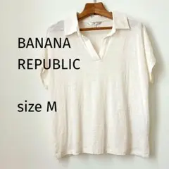 BANANA REPUBLIC　リネン100%　シアーシャツ　Mサイズ