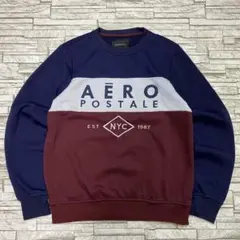 S*i様 AERPOSTALE スウェット 刺繍デザイン ボーダーカラー USAのサムネイル