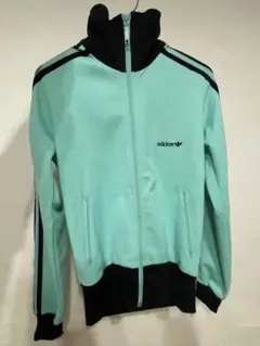 adidasジャージ ティファニーブルー/ブラック