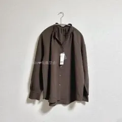 スキッパーブラウス長袖　2026春SS　新品未使用
