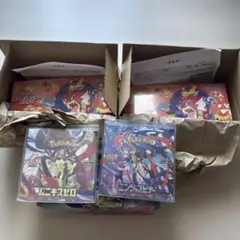 ポケモンカード ヒロシマスペシャルボックスとシュリンク付きボックス プレイ引退品