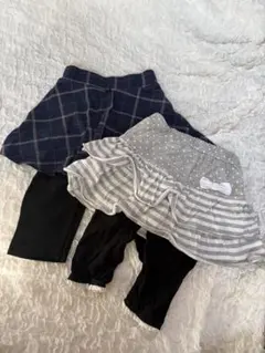 レギンス付きスカート 110cm 2点セット