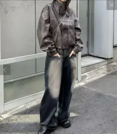 ブラウン レザージャケット