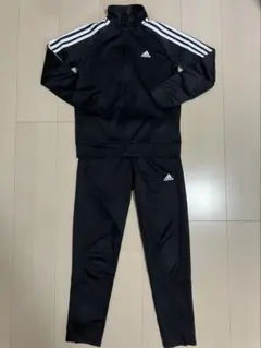 【美品】adidas ジャージ上下セット 140cm 黒