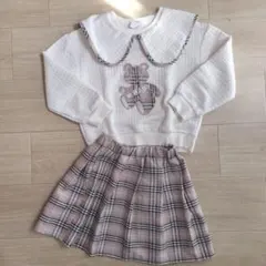 SHEIN テディベア刺繍✾セットアップ　8Y