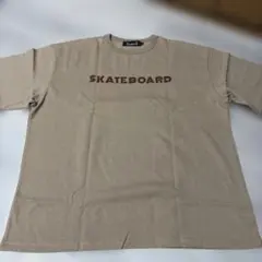 CavariA★SKATEBOARD Tシャツ★ベージュ★XL★サイズ46