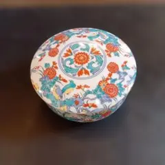 香泉作 蓋つき煮物椀 陶磁器 花鳥文様のサムネイル