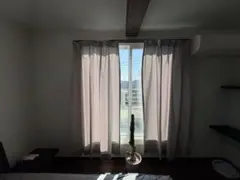 ロウヤ　LOWYA INTERIX グレー ドレープカーテン 日本製