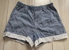 anyFAM レース付き青ハーフパンツ サイズ120