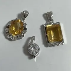 な*ん様 ペンダントトップ　レトロ　3点セット