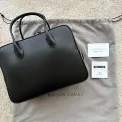 ⭐︎未使用⭐︎ メゾンカナウ SMOOTH BOX-BOSTON(M) ブラック