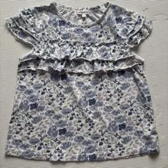 anyFAM 花柄フリル半袖カットソー　130cmのサムネイル