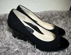 【美品】TALANTON ブラック ハイヒール22.5cm 日本製